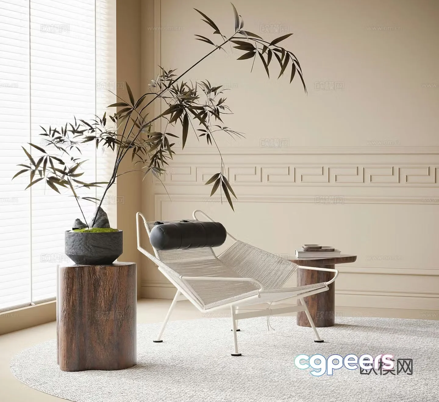 Modern lounge chair lounge chair 3d model