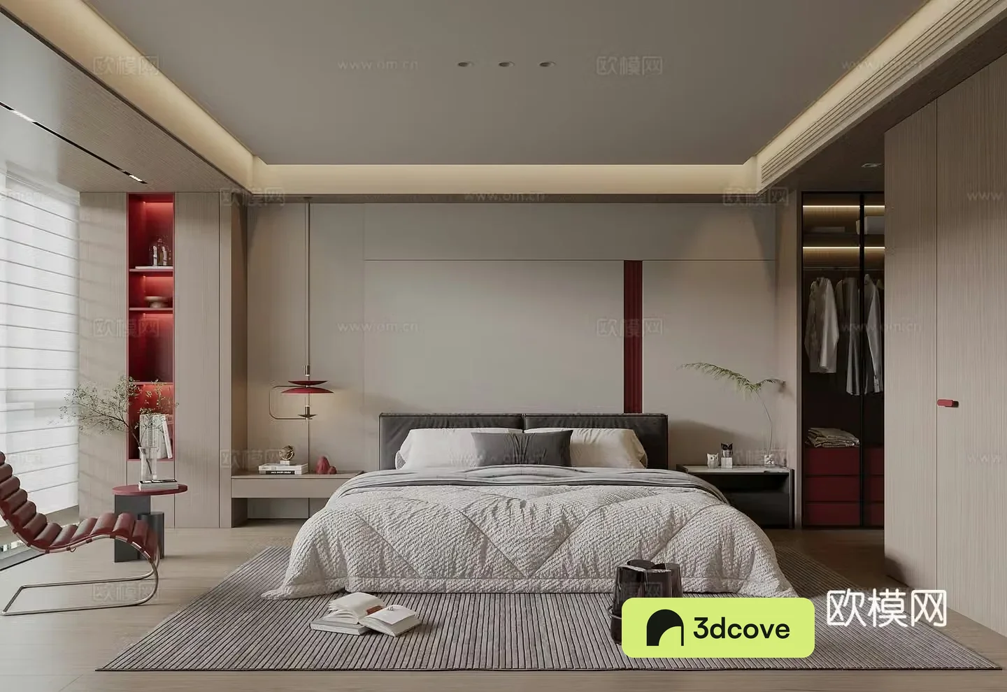 Italian bedroom modern bedroom master bedroom