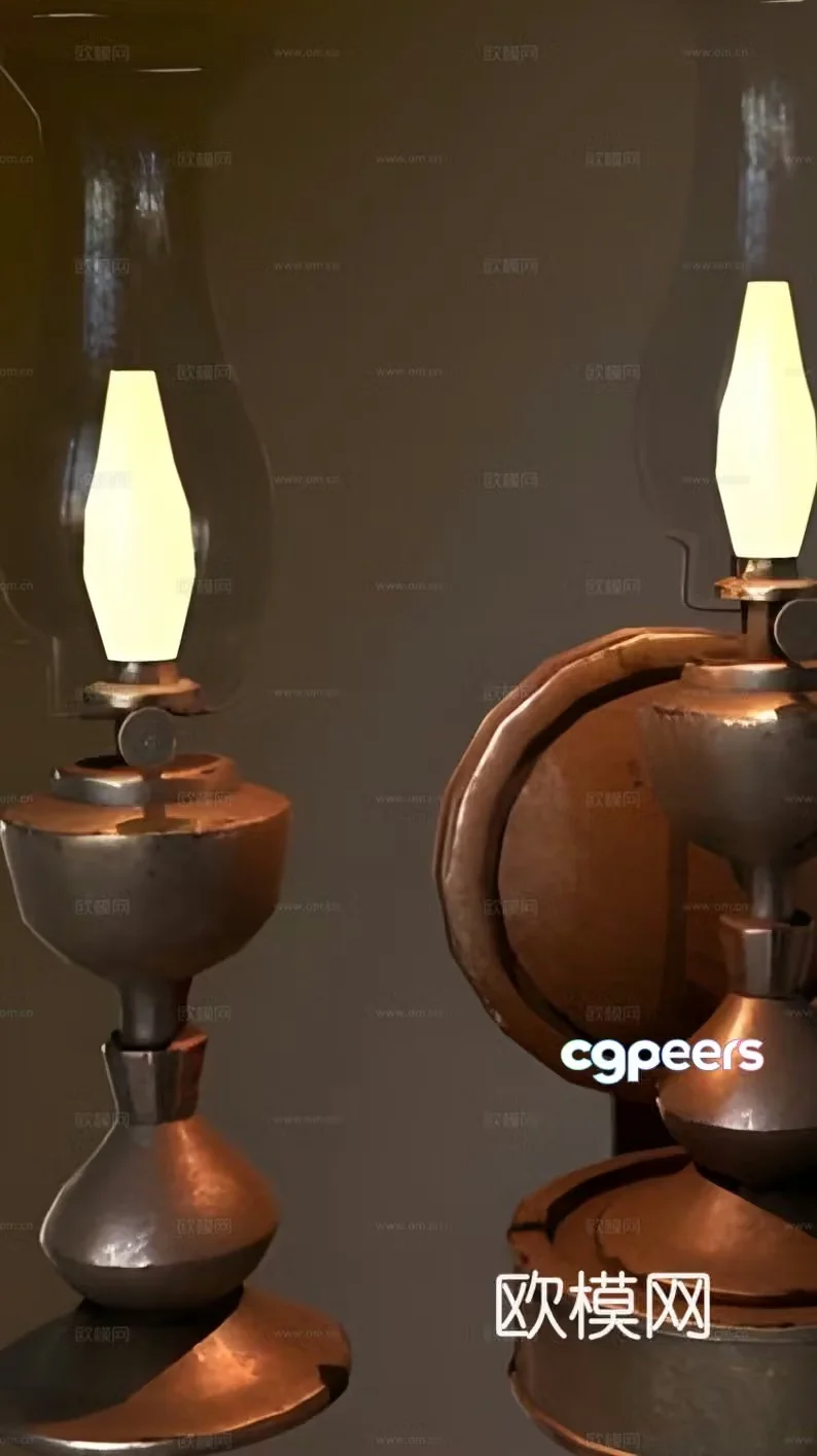 Industrial style wall lamp old wall lamp 3d model