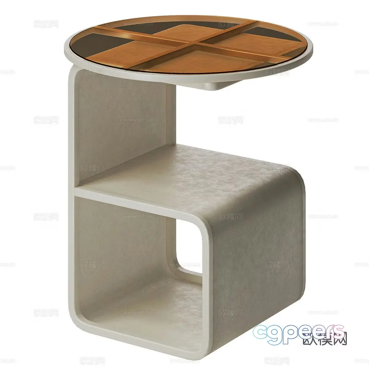 Side table corner table 3d model