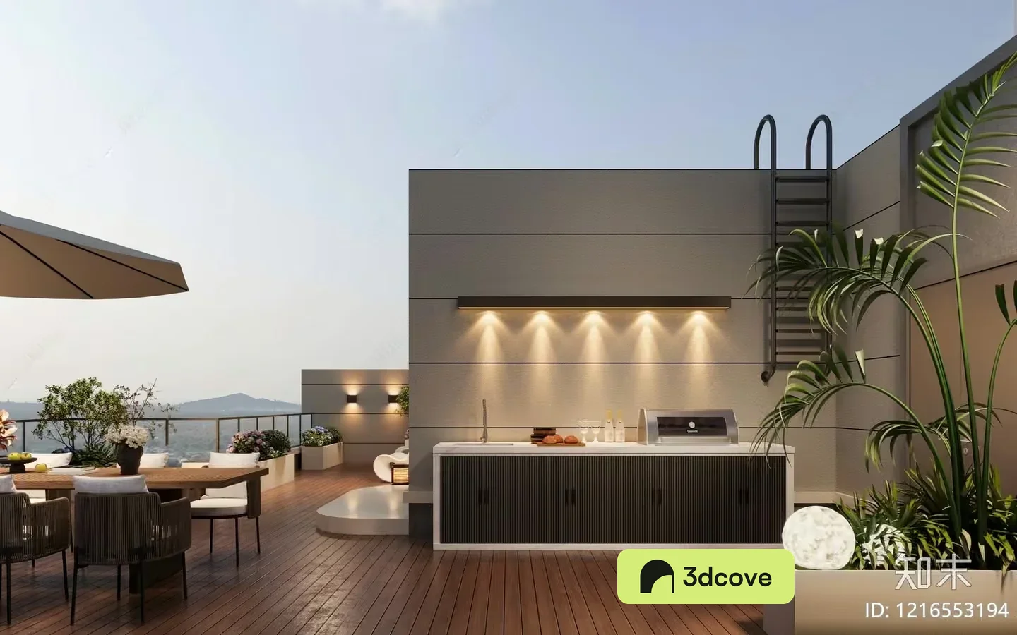 Modern Outdoor Kitchen