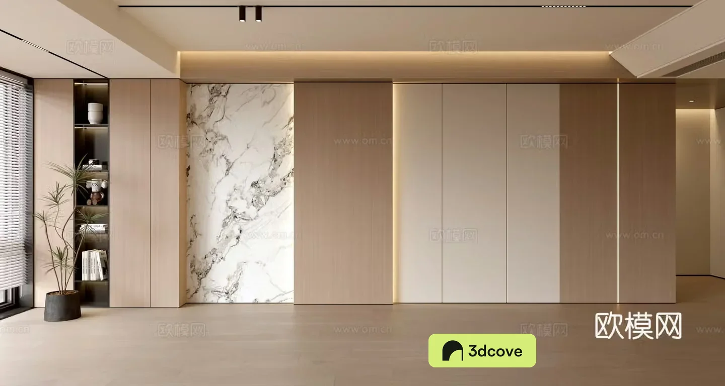 Living room sofa background wall modern simple living room light luxury background wall balcony cabinet sofa background wall