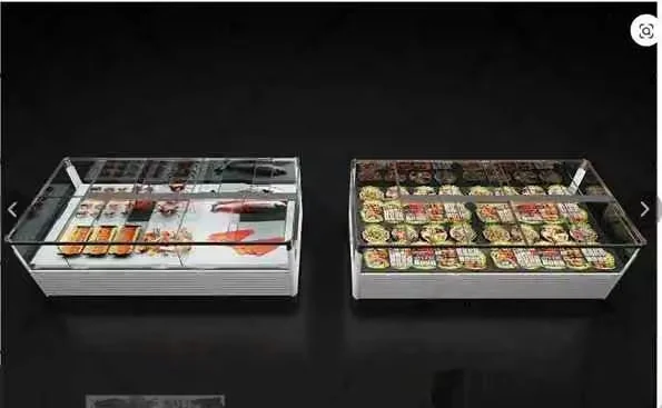 Two Clear Display Cases With Food Inside 3D Model – 12961 – VRAY Render