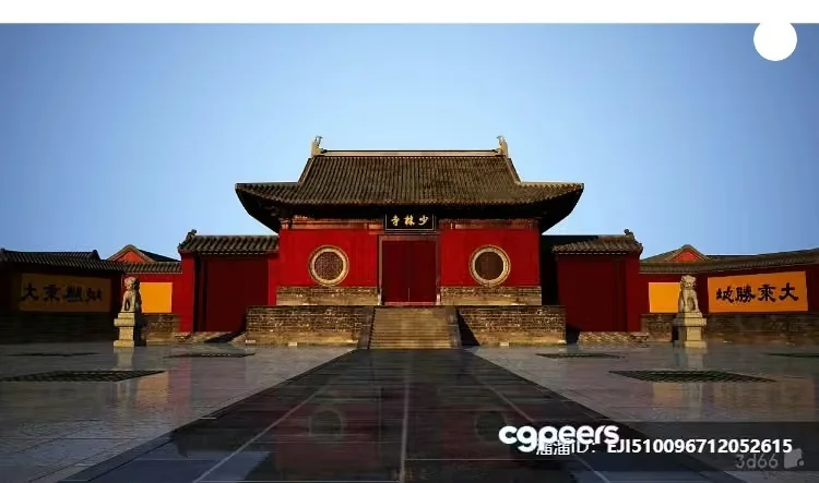 Traditional Chinese Temple 3D Model – 8473 – VRAY Render