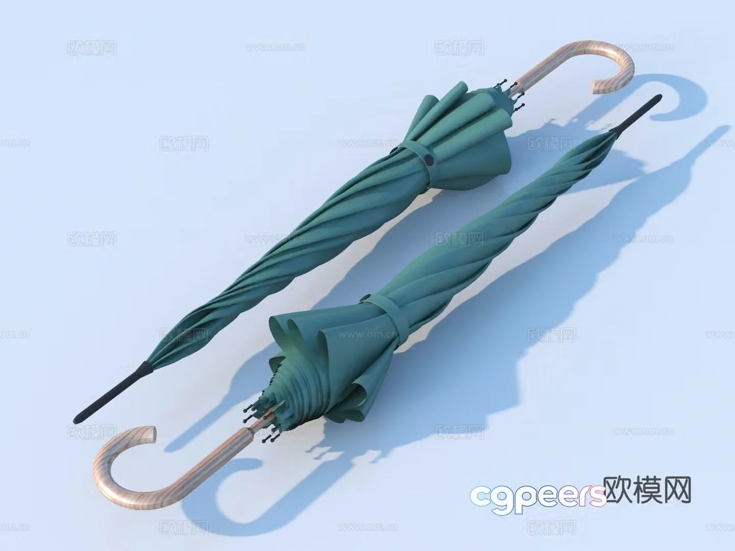 Umbrella Flower Umbrella Rain gear Daily necessities 3D model