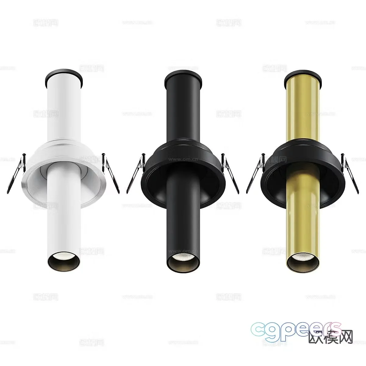 Simple downlight spotlight 3d model