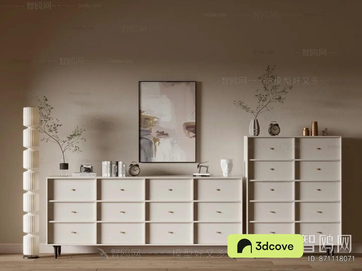 Modern White Dresser