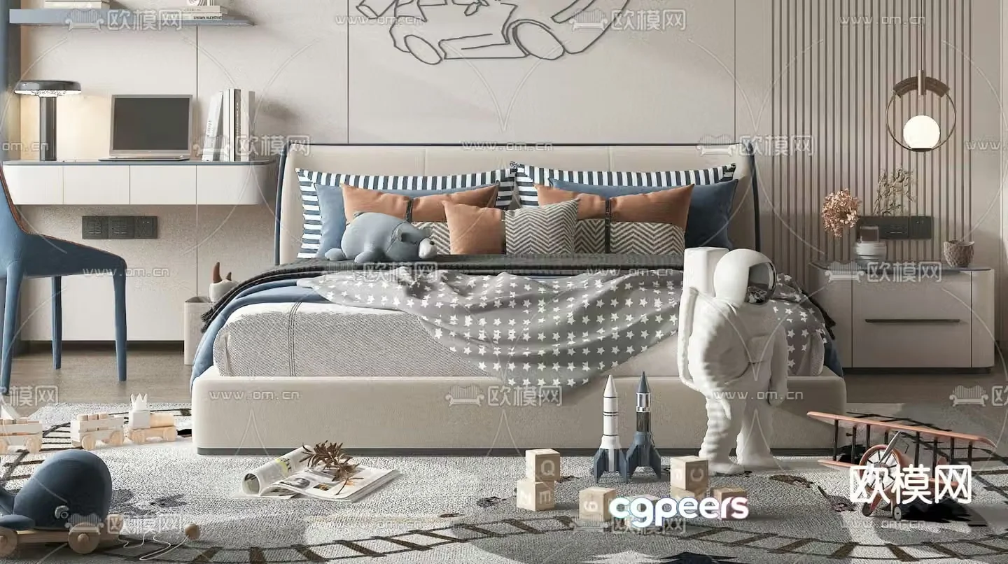 children’s bed child’s bed 3d model