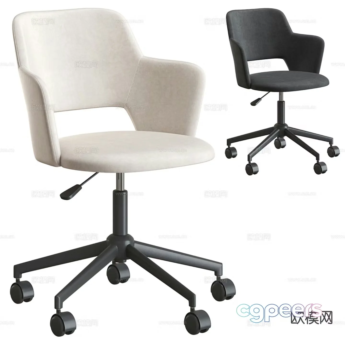 Office chair staff chair 3d model