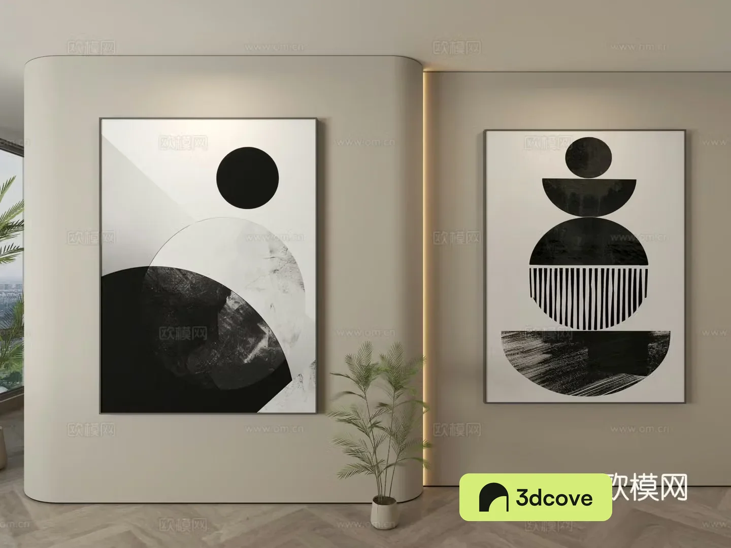 Modern abstract painting decorative painting