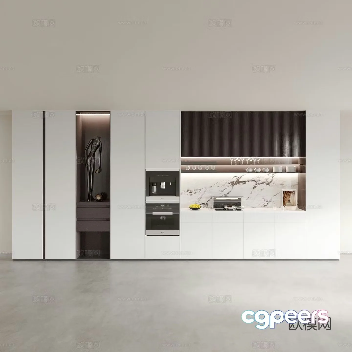 Sideboard wine cabinet 3d model