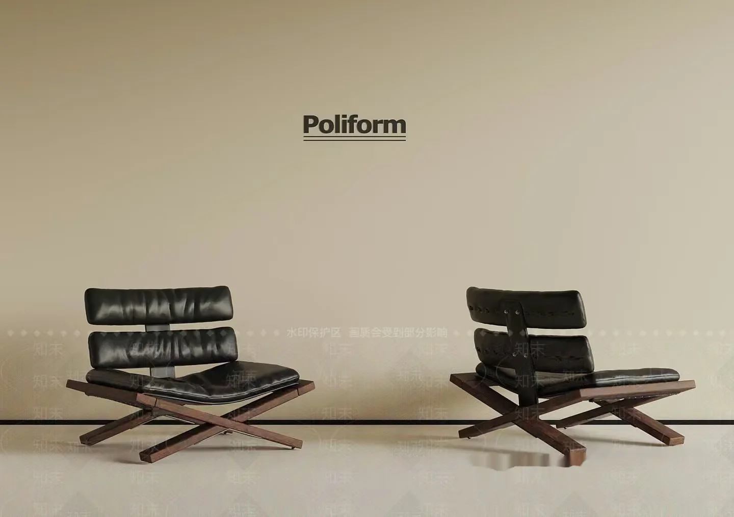 Wooden Chairs 3D Model – 586 – VRAY Render