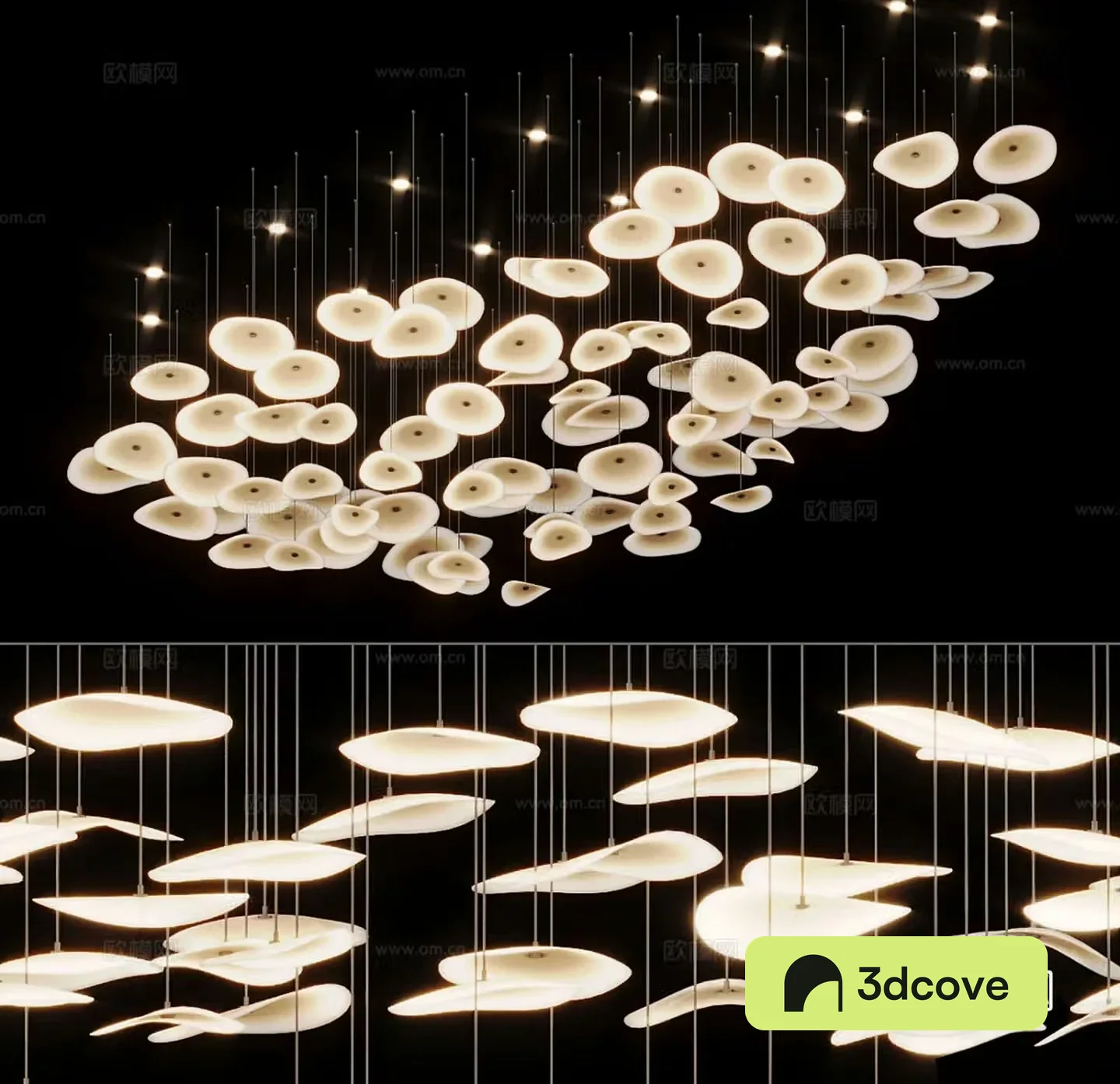 Light luxury large crystal chandelier