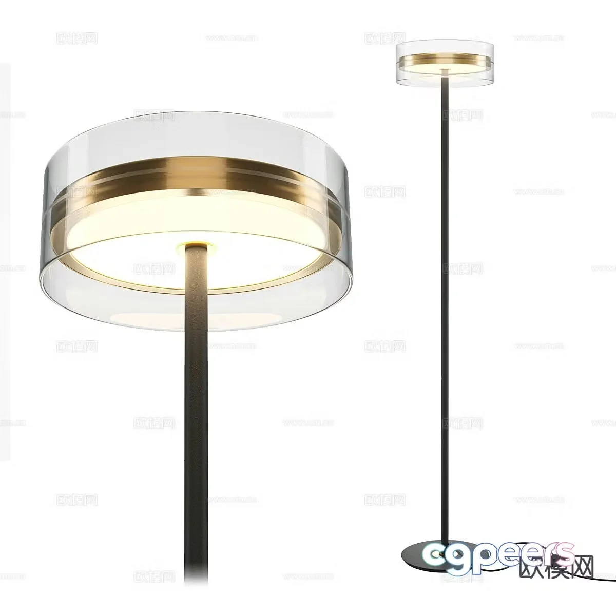 Light luxury floor lamp 3D model