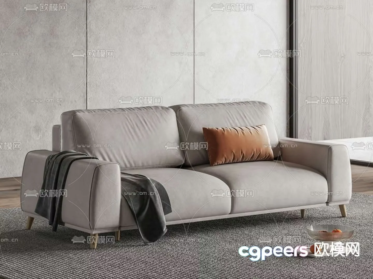 Modern love sofa 3d model
