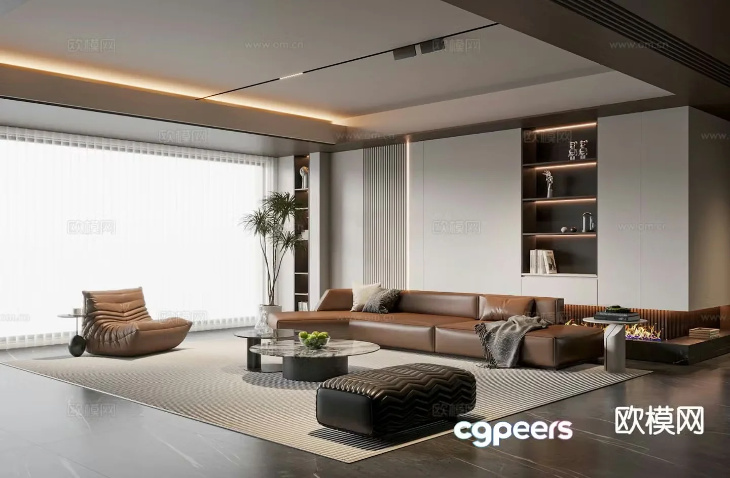 Italian living room 3d model