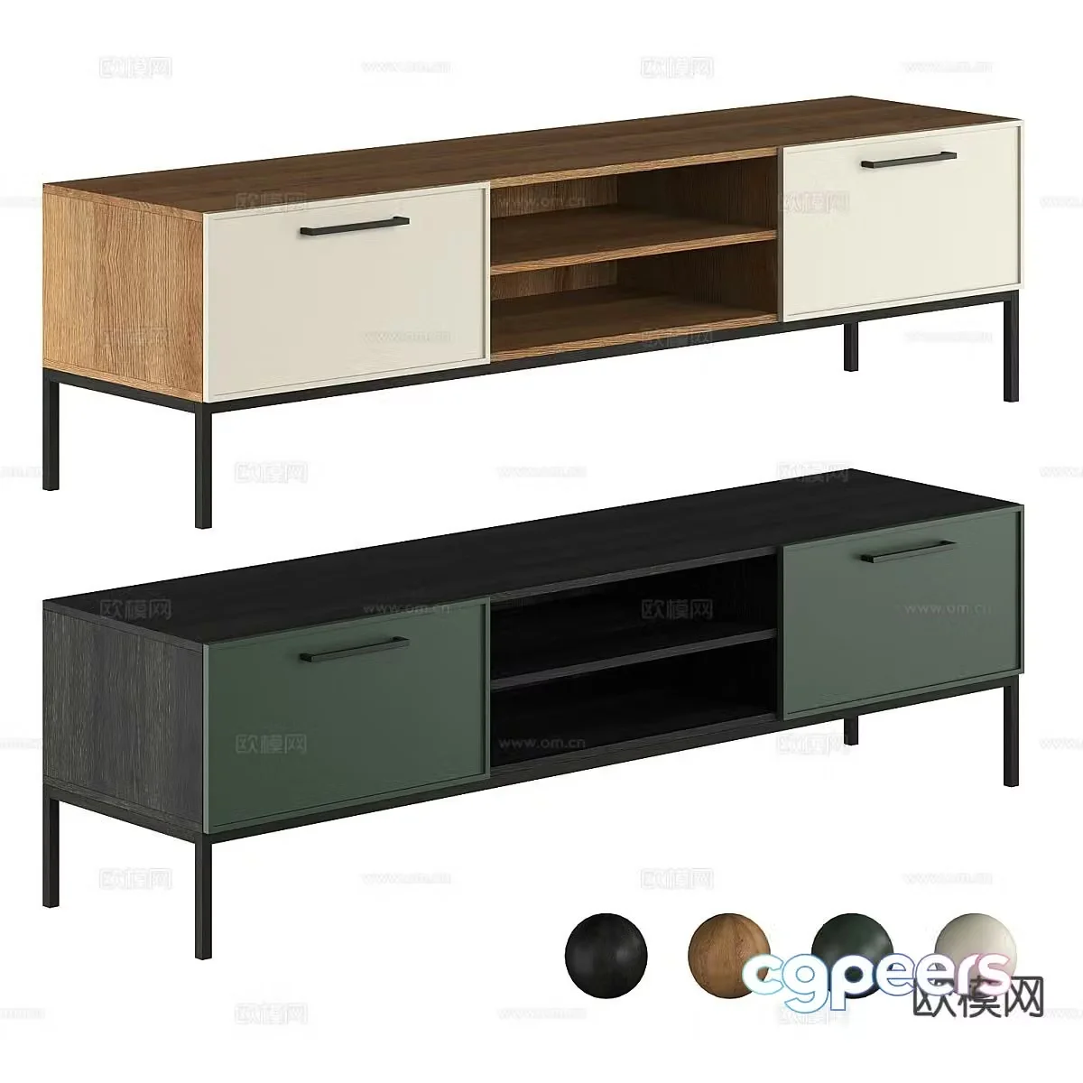 Modern TV cabinet 3d model