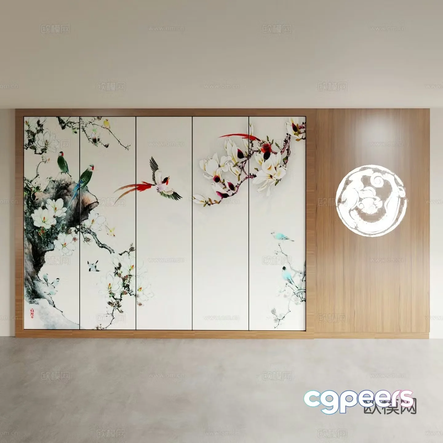 Background wall Bedside background wall Sofa background wall Living room background wall Bedroom background wall Porch 3D model