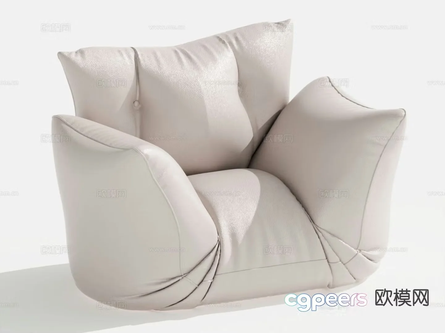Modern beanbag sofa 3d model