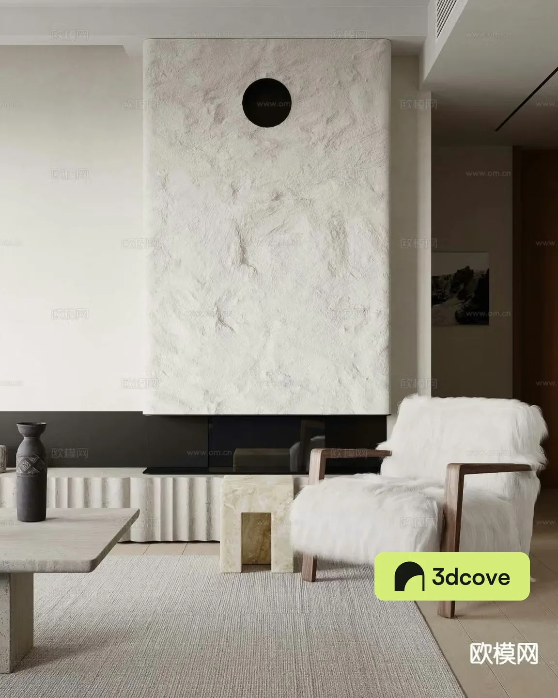Modern plush chair armchair single chair