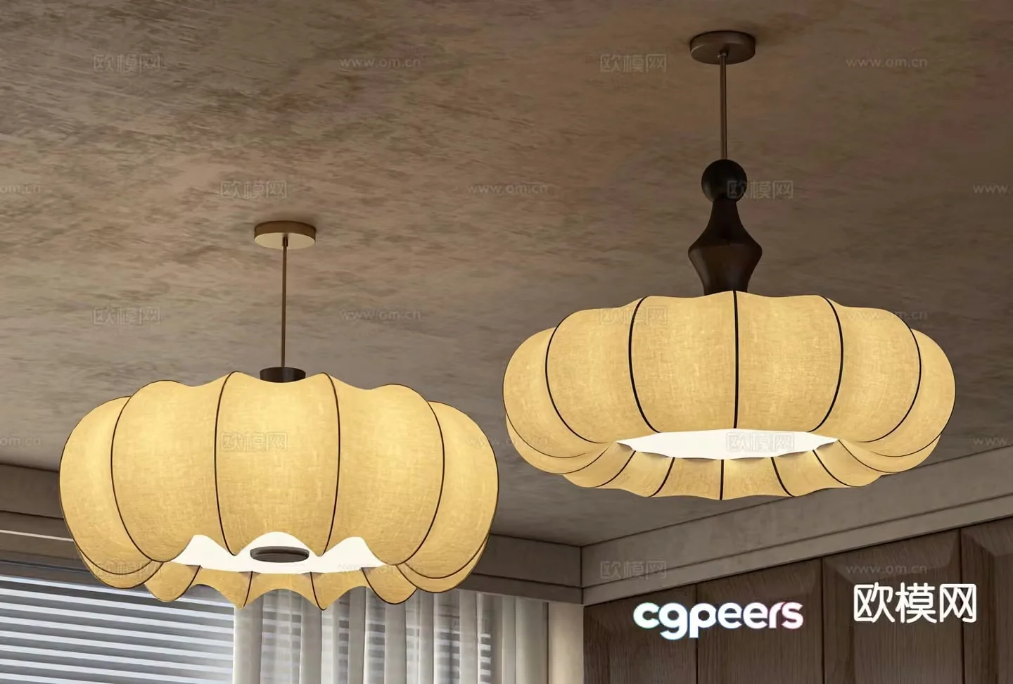 Medieval style chandelier 3d model