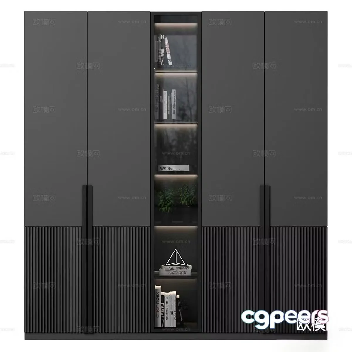 Italian simple wardrobe 3D model