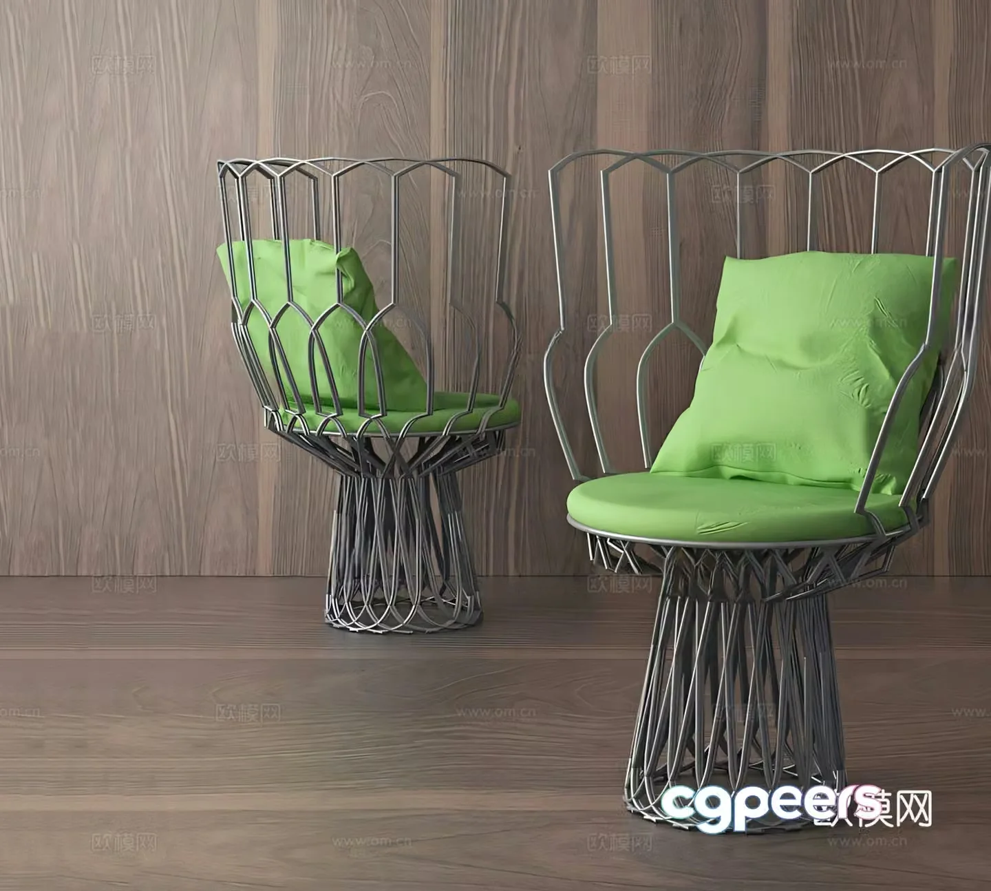 Single chair negotiation chair leisure chair 3d model