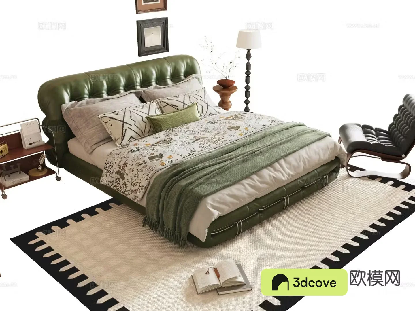 Medieval style double bed
