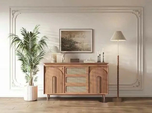 Mid-Century Wooden Sideboard 3D Model – 2089 – CORONA Render