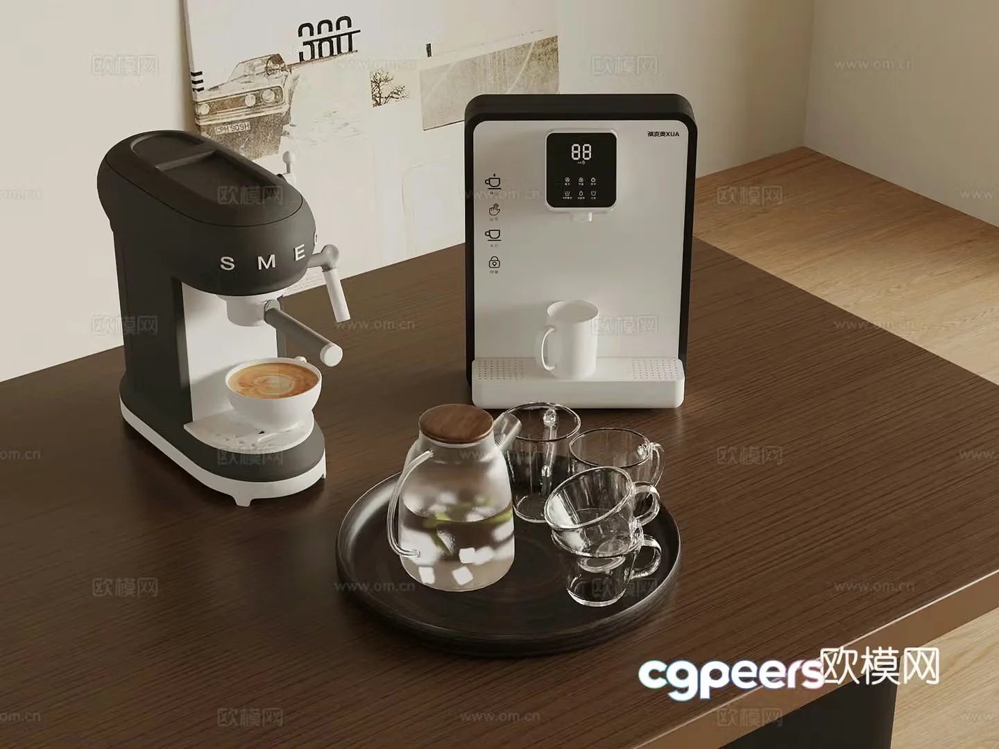 Kitchen Appliances Coffee Machine Drinking Machine 3D Model