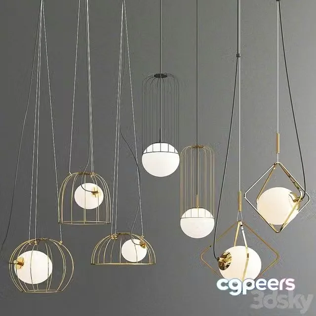 3ds Max Free – Hanging Lamps Lampatron