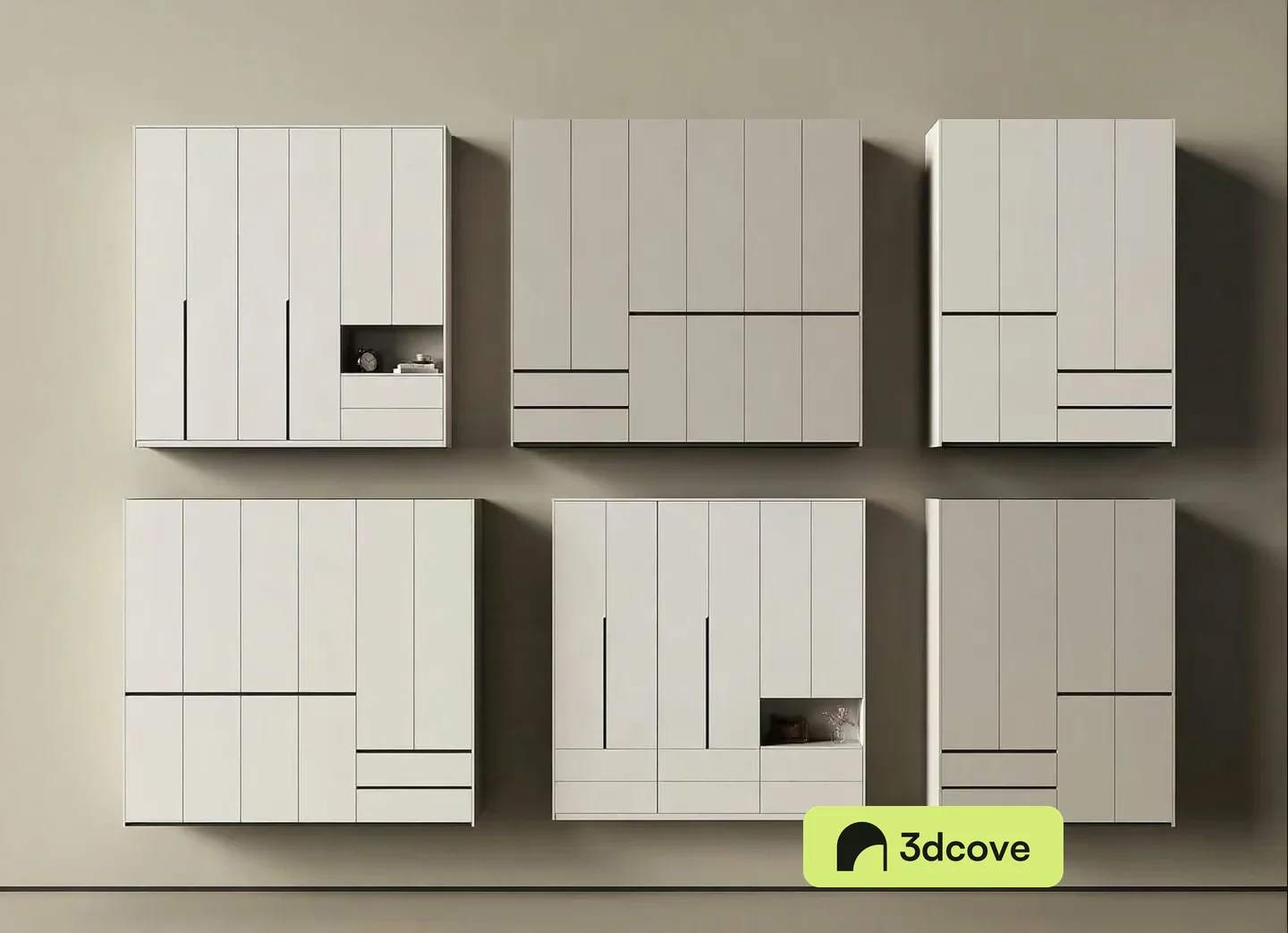 Modern White Cabinets