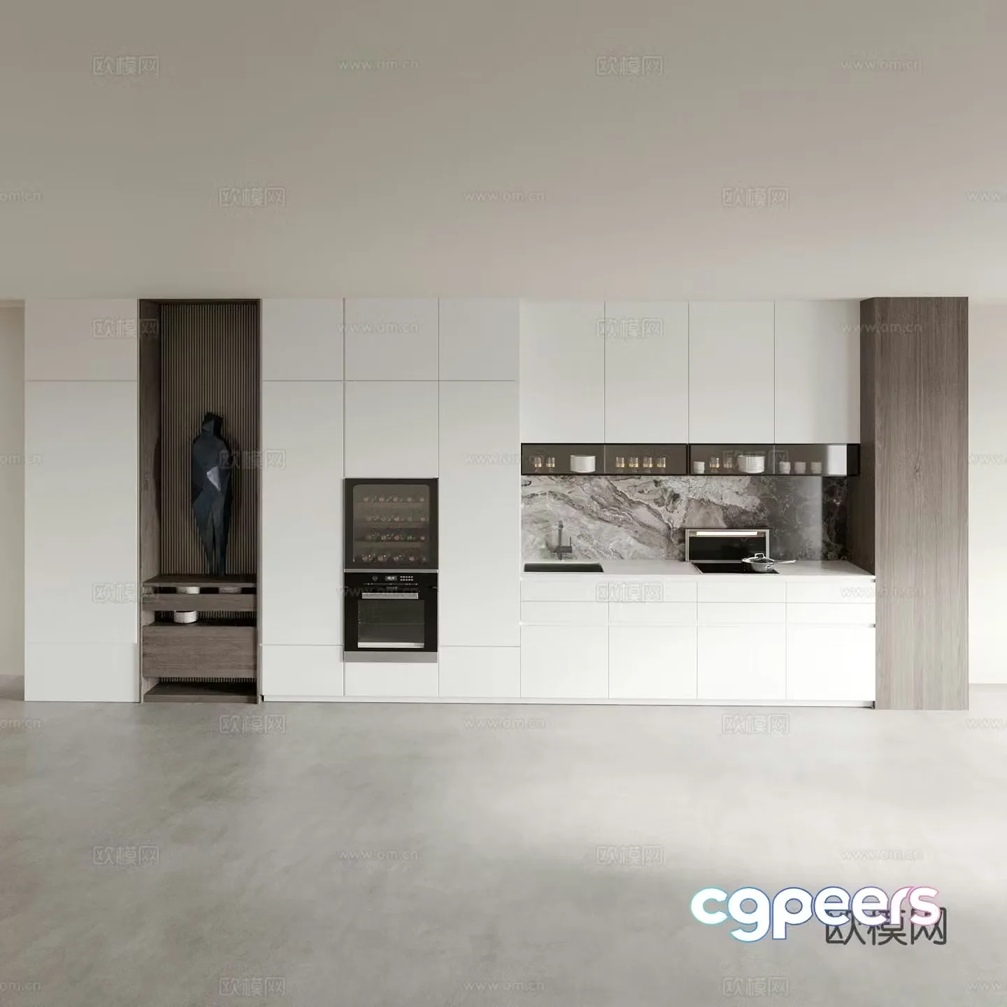 Modern sideboard 3d model