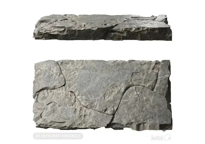 A Gray Stone 3D Model – 1587 – VRAY Render