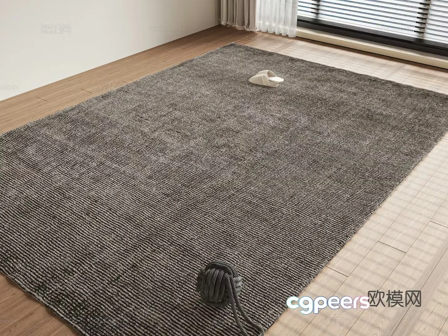 Modern style carpet 3d model
