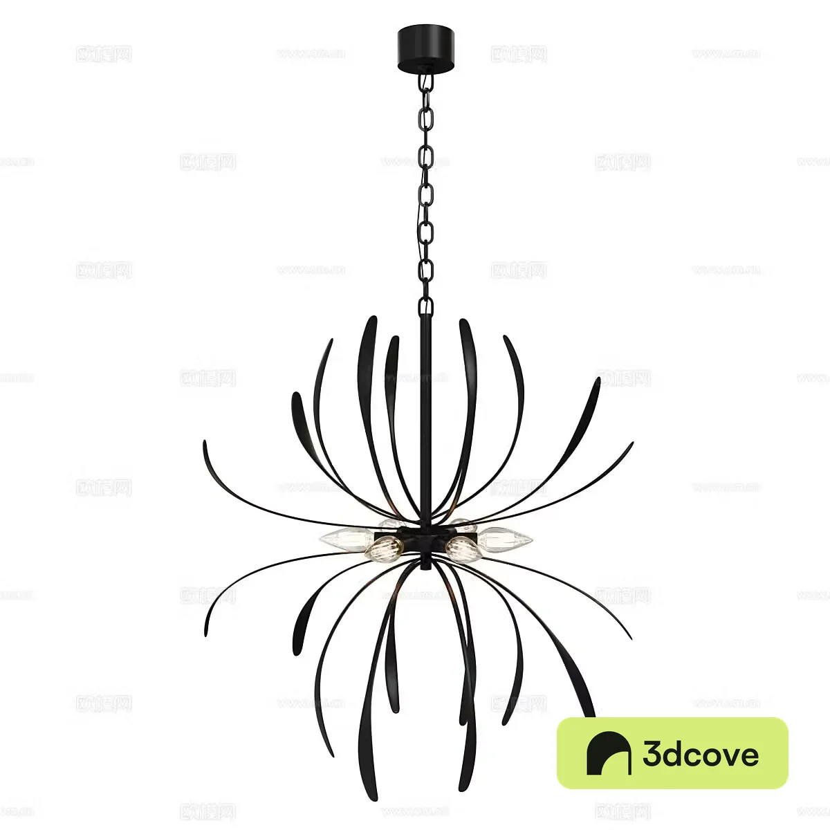 Modern minimalist chandelier black chandelier dining room chandelier living room chandelier