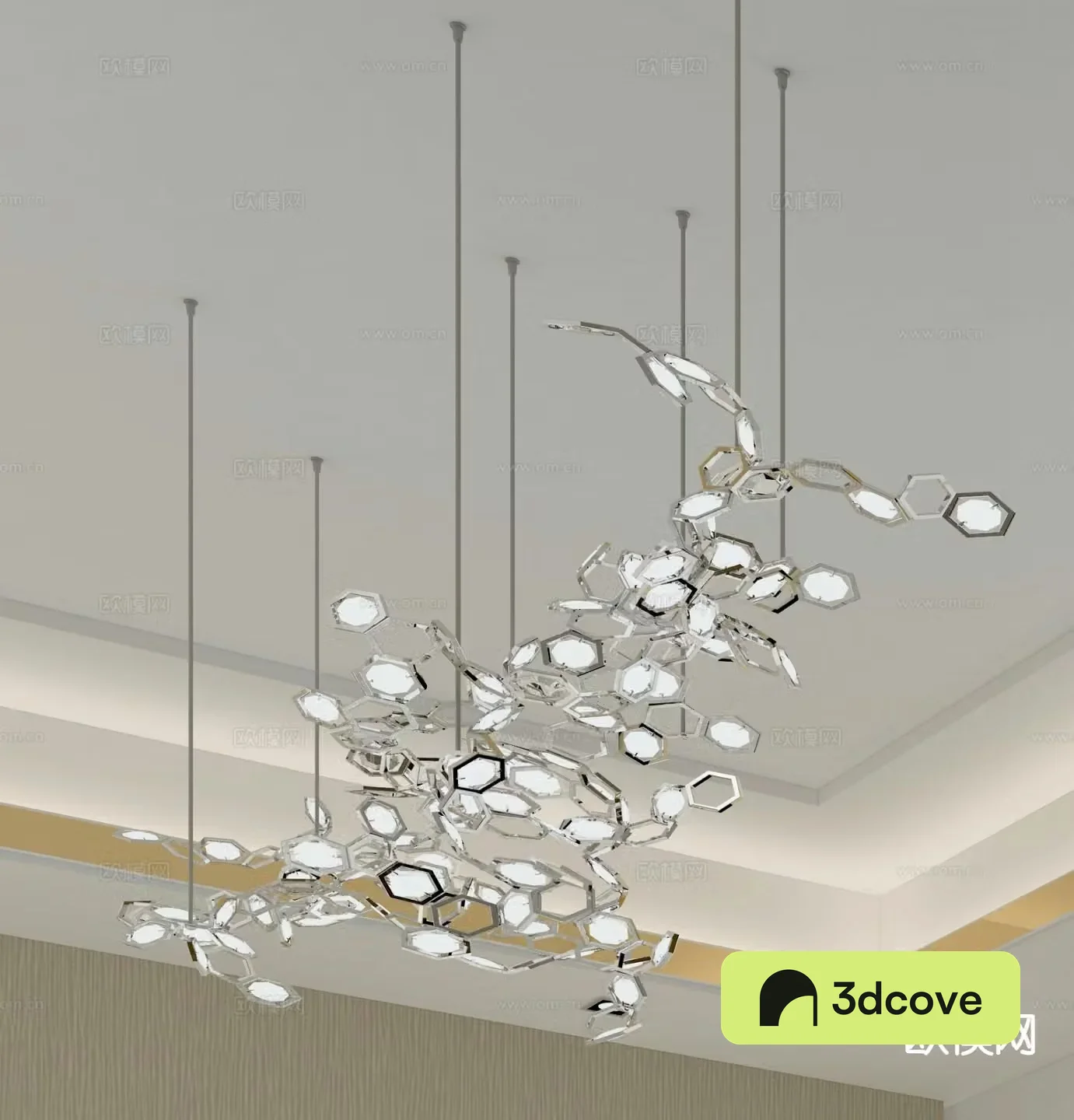 Light luxury chandelier restaurant chandelier