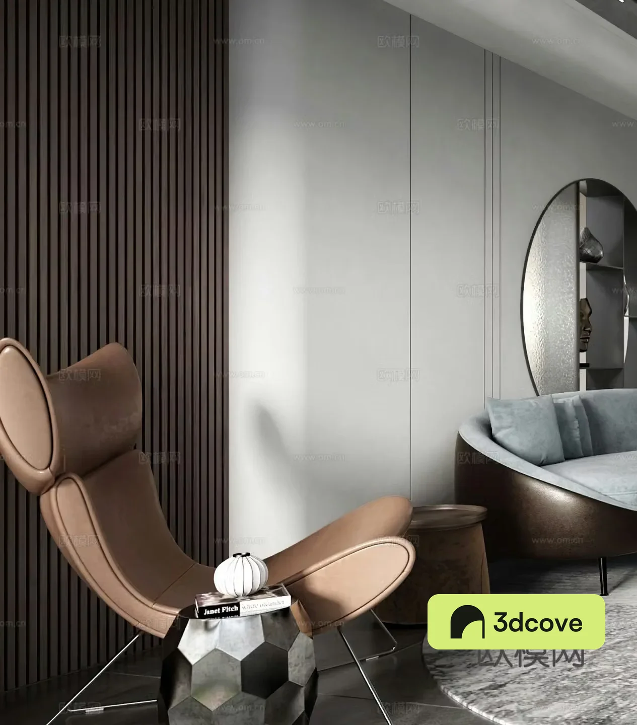 Italian style lounge chair modern leisure chair Italian style lounge chair rocking chair light luxury