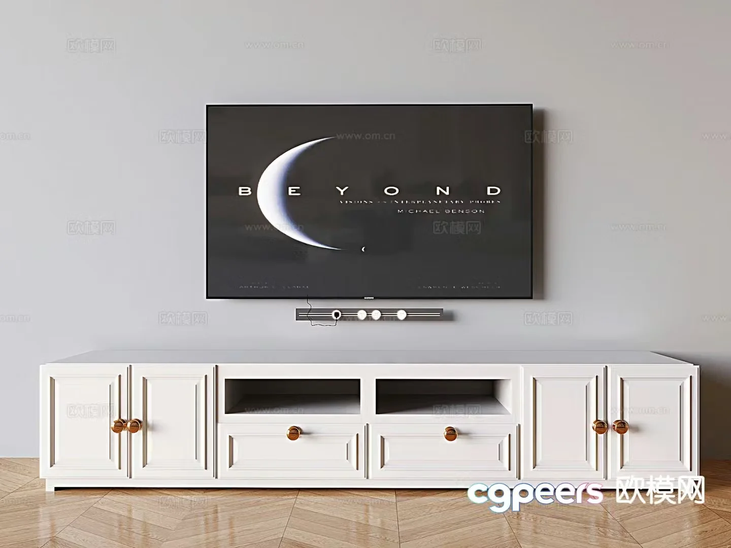 Simple European TV 3D model