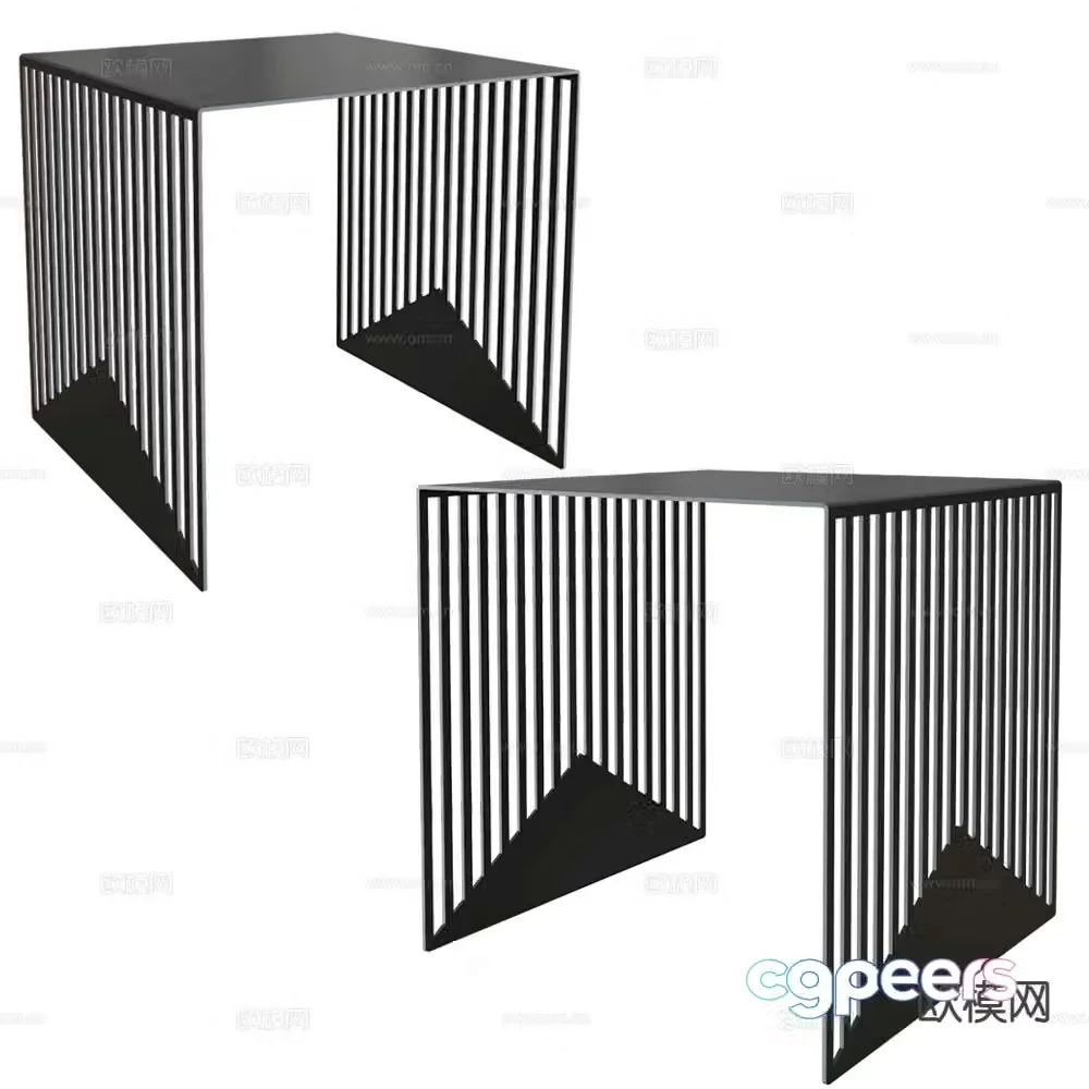 SWEDISH side table corner table 3d model