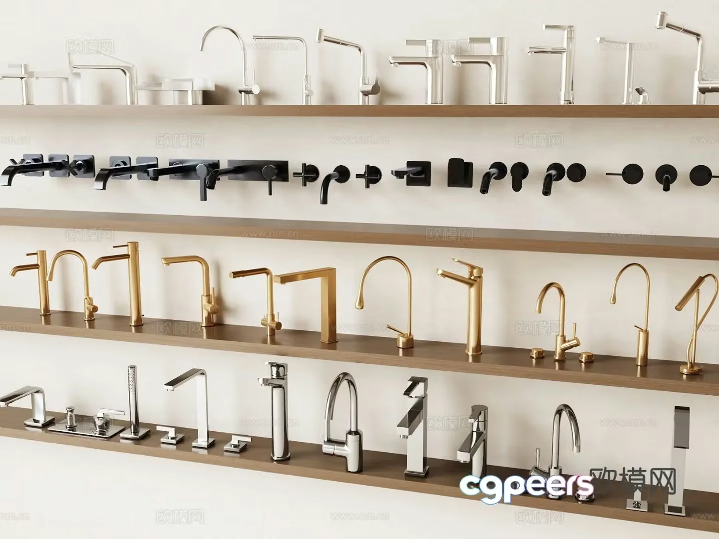 stainless steel faucet sink faucet 3d model
