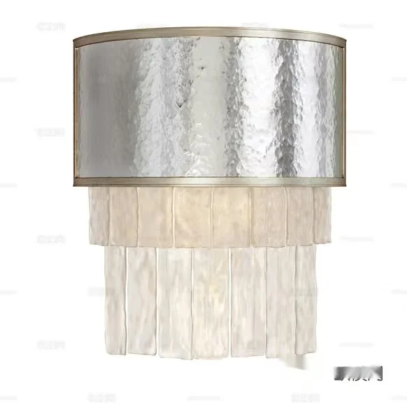 A Silver And White Lamp Shade 3D Model – 19024 – CORONA Render