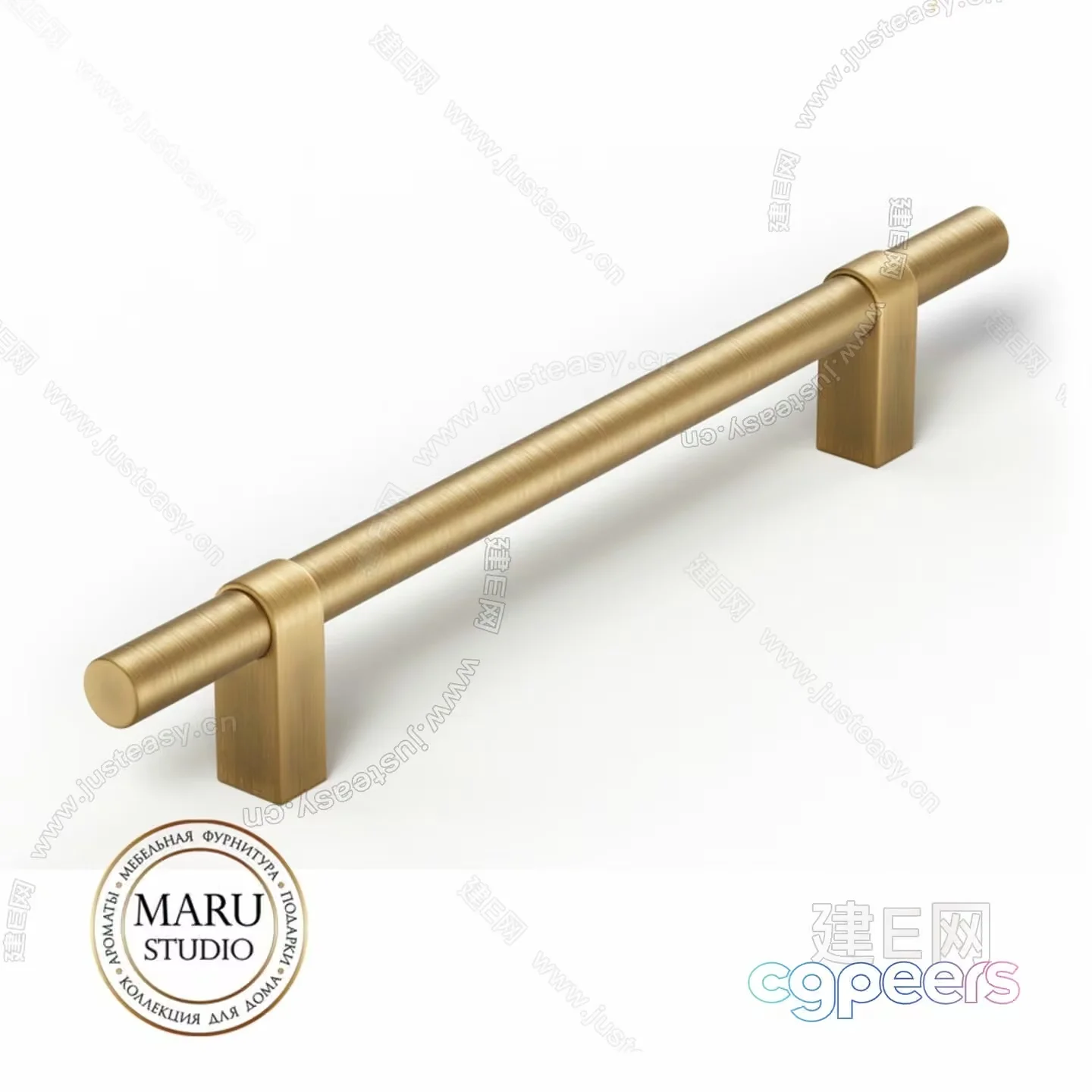 Gold Cabinet Handle 3D Model – 19748 – VRAY Render