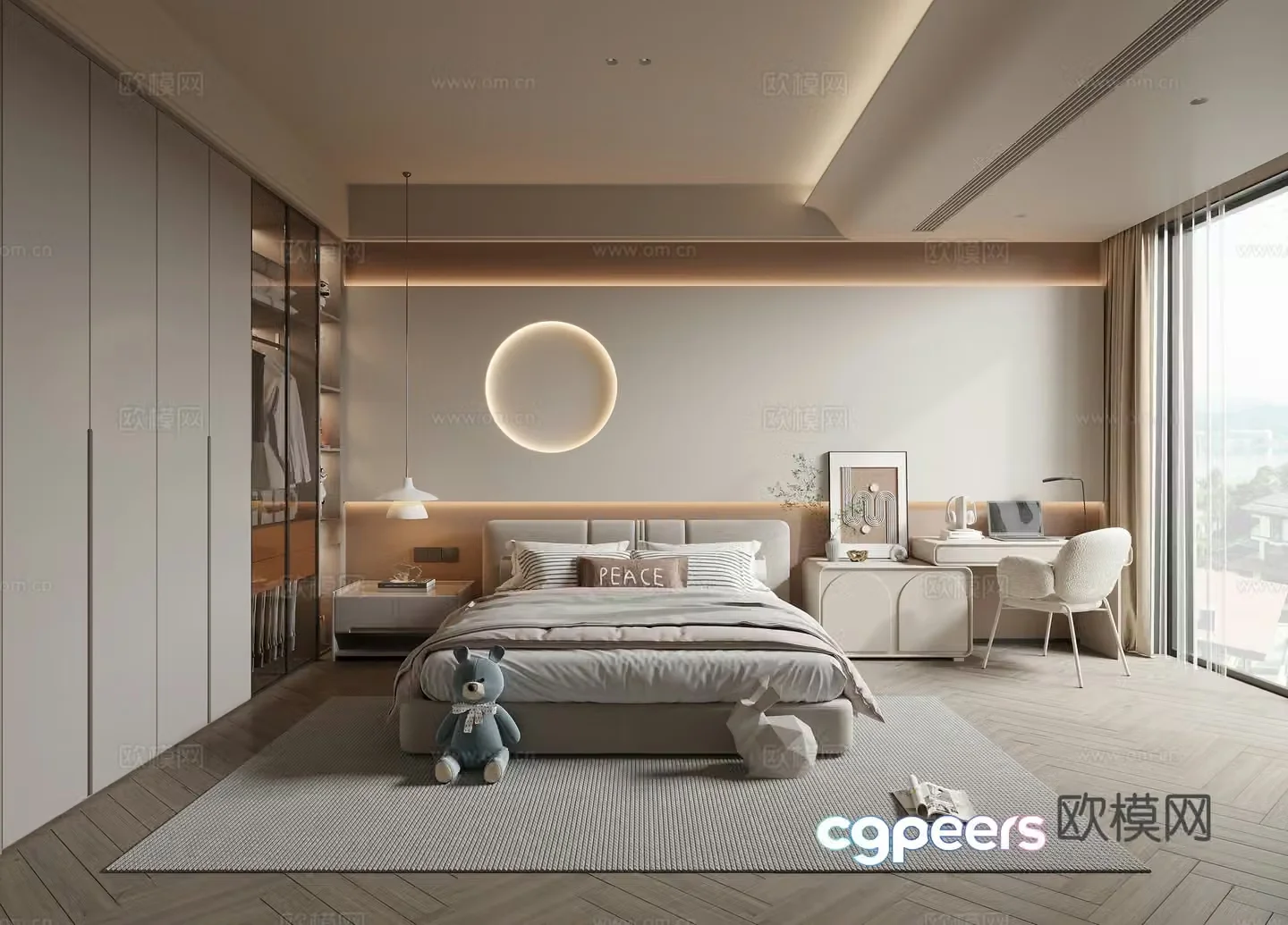 Modern bedroom 3d model