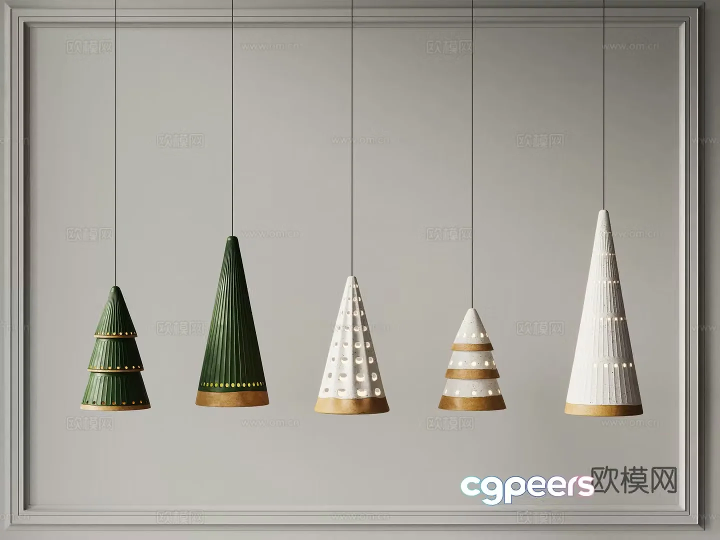 Modern children’s room chandelier Simple small chandelier 3d model
