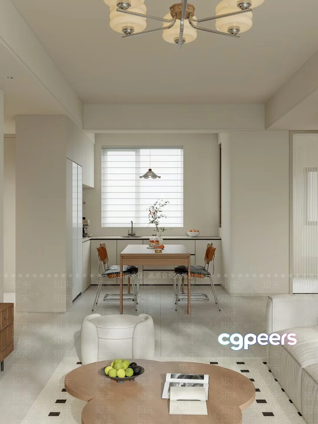 Modern Living Room 3D Model – 20131 – VRAY Render