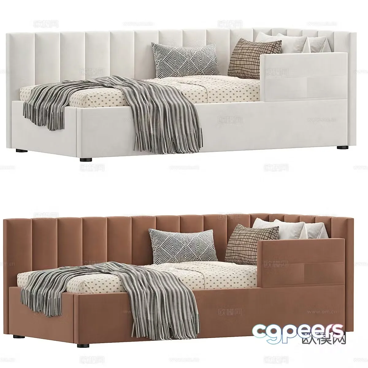 New Chinese style children’s bed sofa bed 3d model