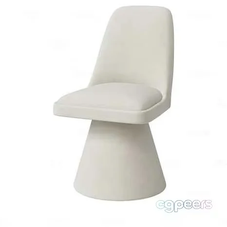 White Plastic Chair 3D Model – 12323 – CORONA Render