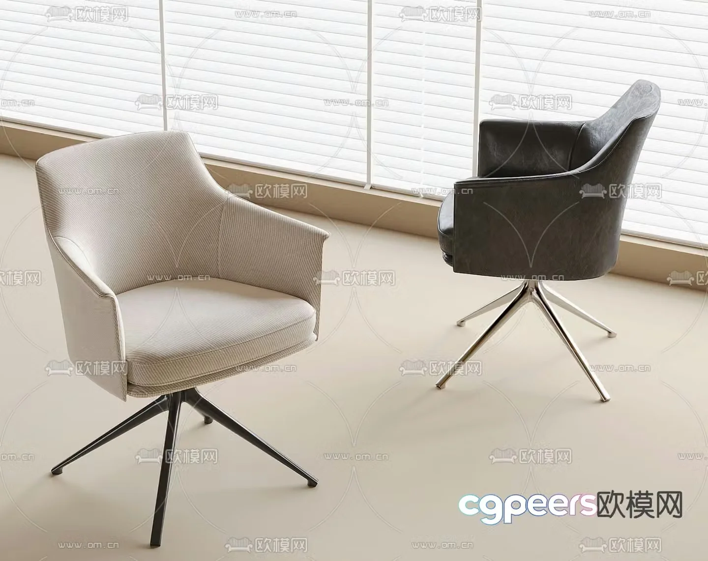 Office chair staff chair shift chair 3d model