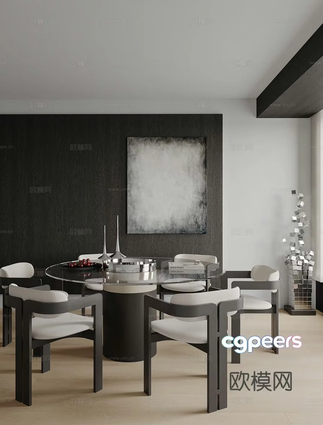 Modern restaurant 3d model